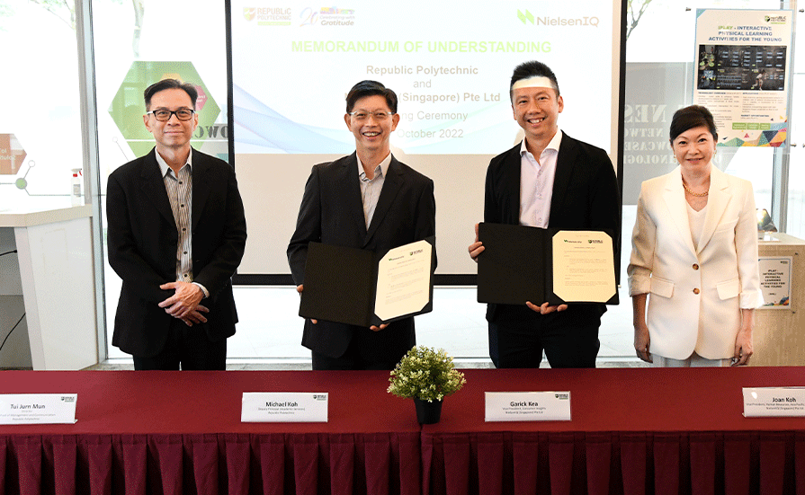 An MOU was signed between RP and NielsenIQ (Singapore) Pte. Ltd.