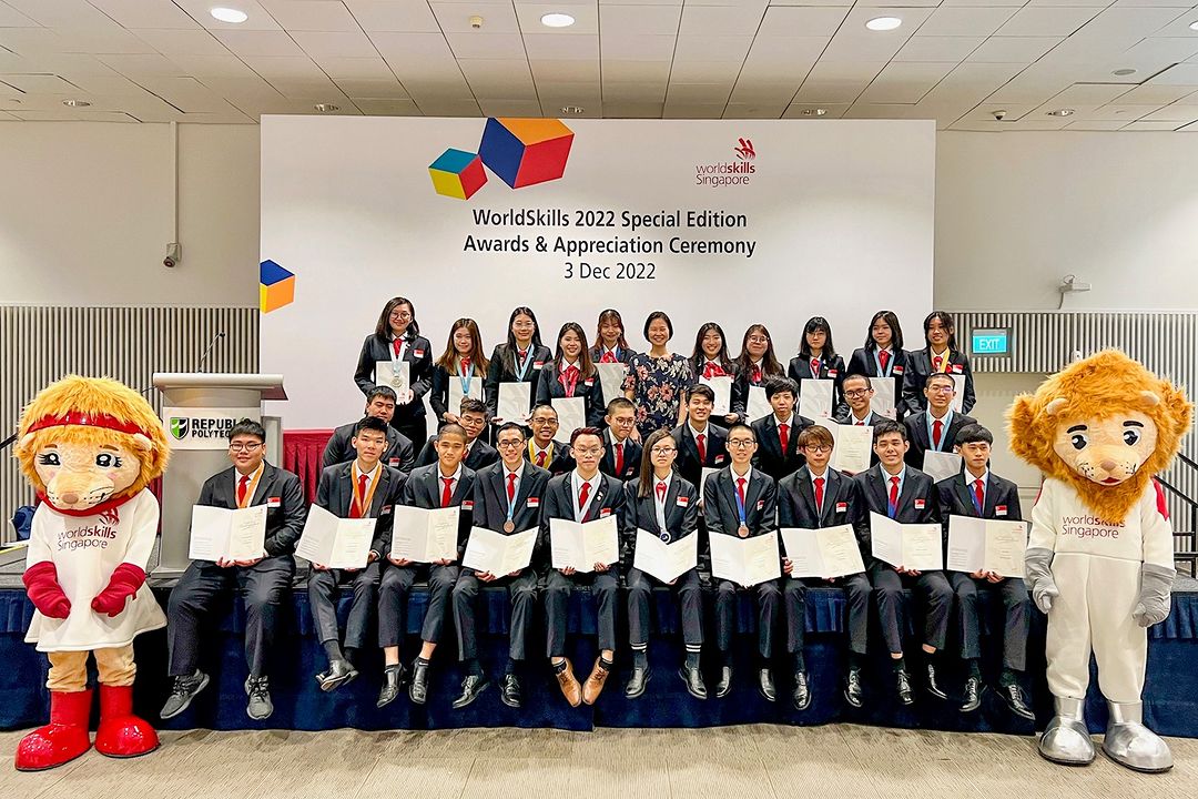 WorldSkills Team Singapore at the Awards and Appreciation Ceremony