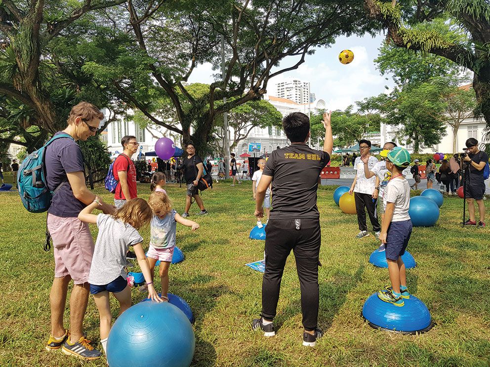About 500 students participated on Car-Free Sunday SG, a community initiative that promotes the car-lite message and enlivens Singapore streets.