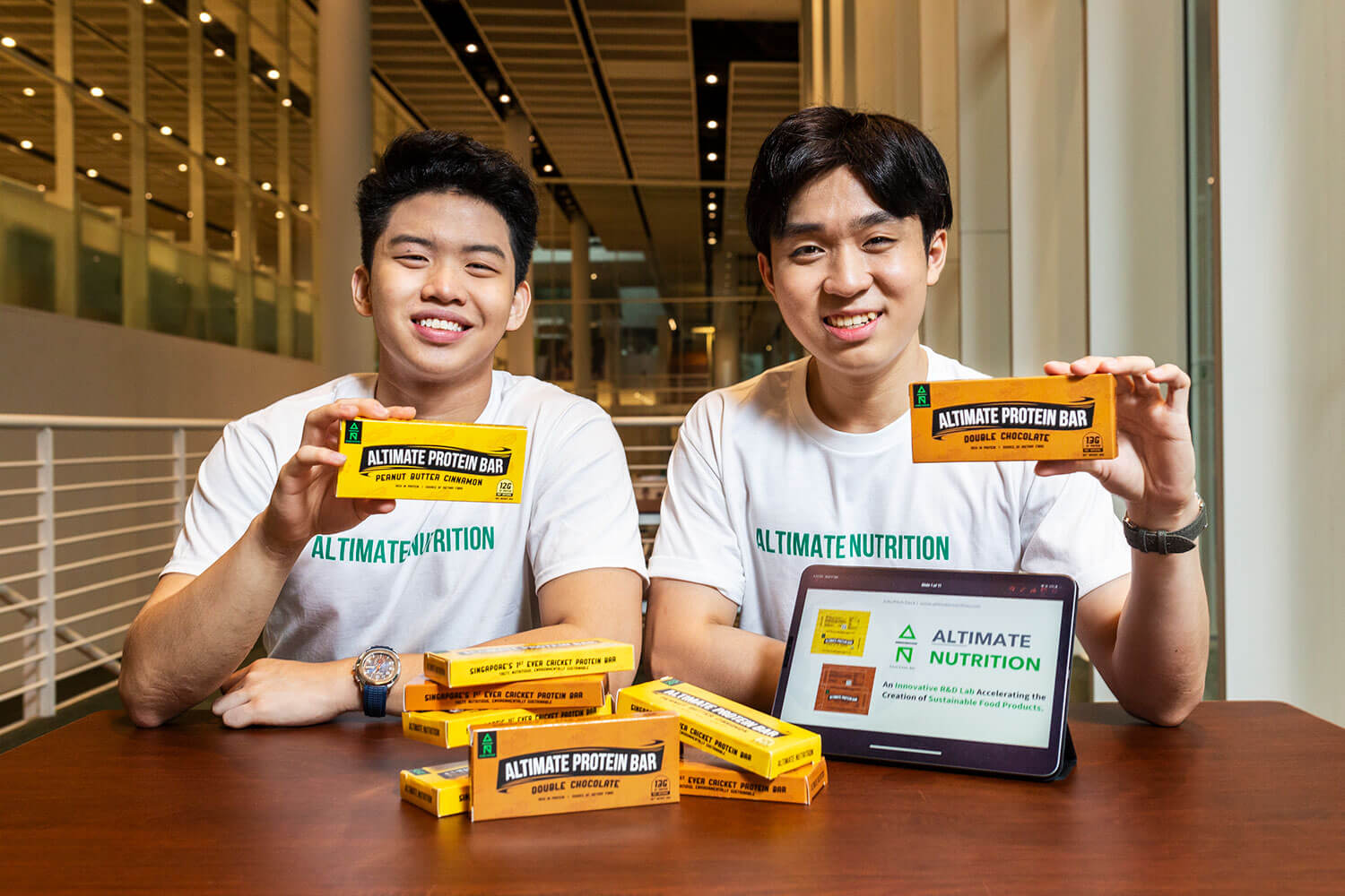 John Lee and Gavriel Tan, Founders of Altimate Nutrition – Singapore's First Cricket Protein Bars