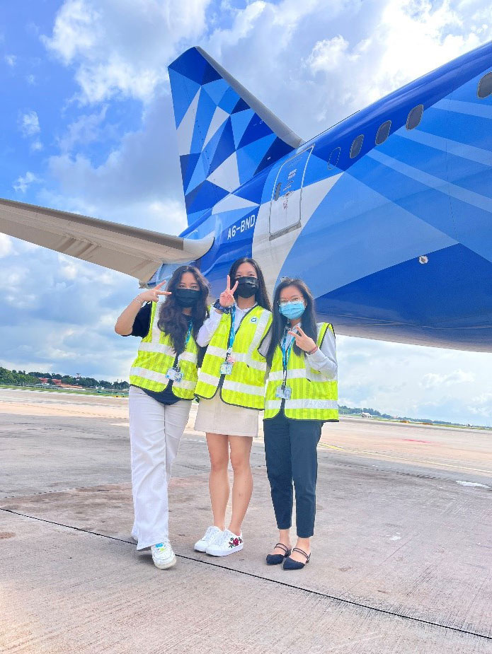 Eunice's internship at dnata Singapore