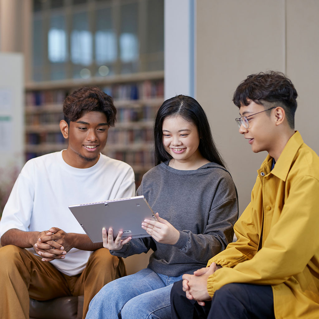 Students in Library