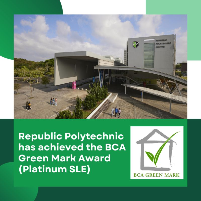 RP awarded Green Mark Platinum Super Low Energy certification by BCA, recognising our leadership in sustainable design and energy efficiency.