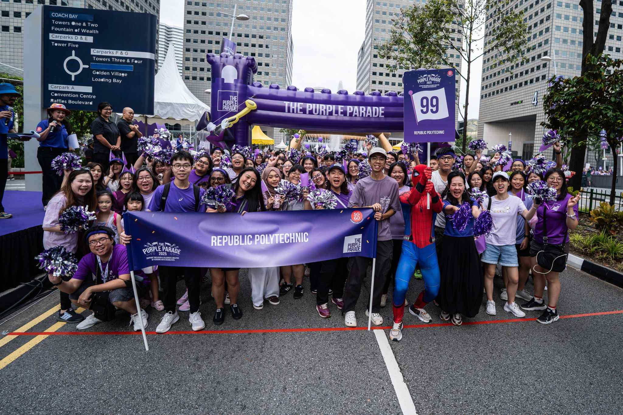 From Suntec City to our campus, RP proudly champions inclusion at #PurpleParade2025—showing how empathy and action create #GreaterImpact for all.