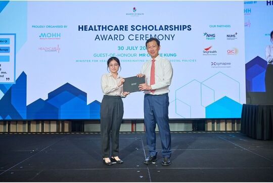 RP alumna Ellean Tsen makes history as Singapore’s first respiratory therapy scholar in Taiwan—joining four fellow RP graduates honoured with Healthcare Merit Awards.