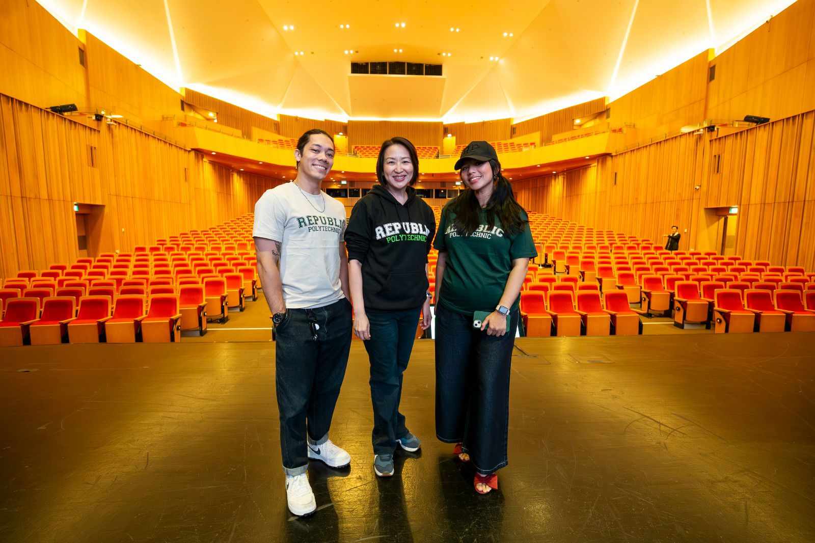Avery and Natasha with PCEO Jeanne Liew at TRCC