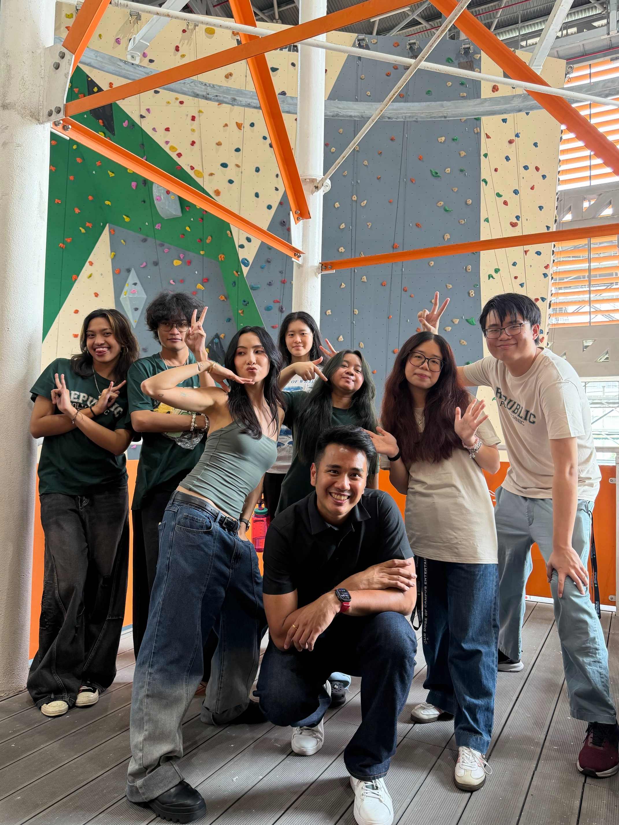 Sonia and Joakim with student ambassadors at XLC