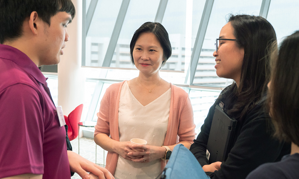 Ms Gan Siow Huang at Demo Day in RP