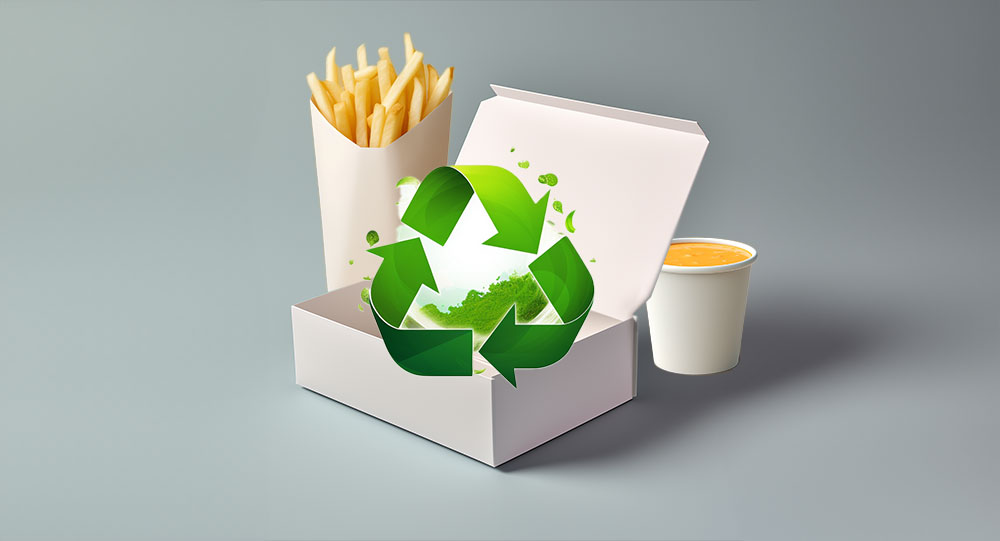 Sustainable paper packaging for food