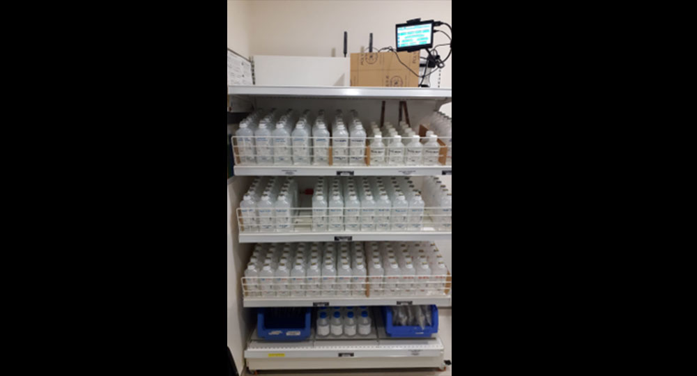Smart inventory monitoring rack