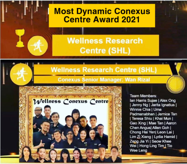 Most Dynamic Conexus Centre Award 2021 pic