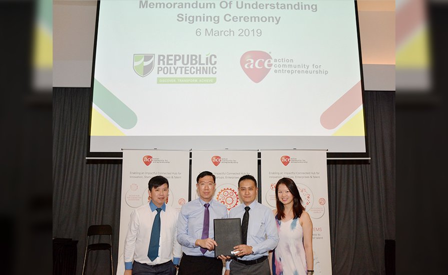 An MOU was signed between RP and Action Community for Entrepreneurship. 