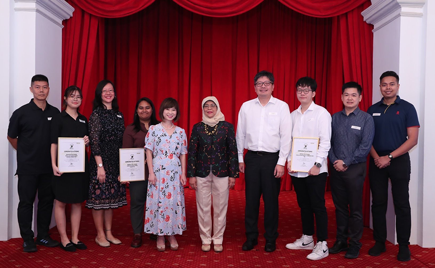 Group photo with President Halimah