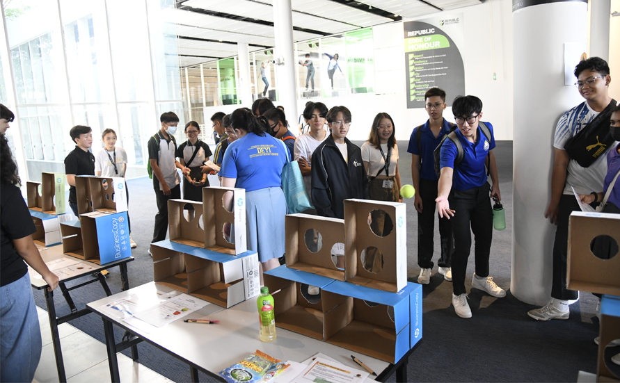 Secondary school students participated enthusiastically in the games put together as part of the FLY Challenge.