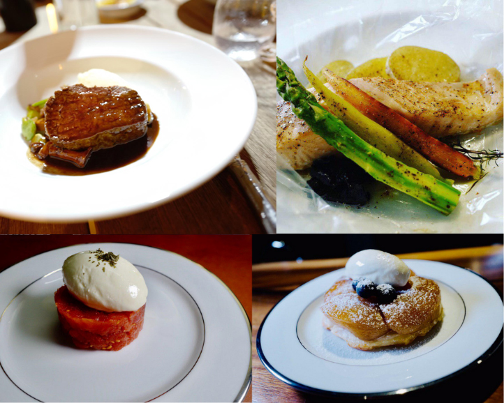 A glimpse into a few of Mr Shunsuke’s many masterpieces – (From top to bottom, left to right) Traditional Japanese Curry Rice, Baked Rainbow Trout with Asparagus.