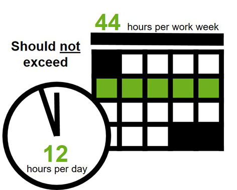 Working hours Working hours