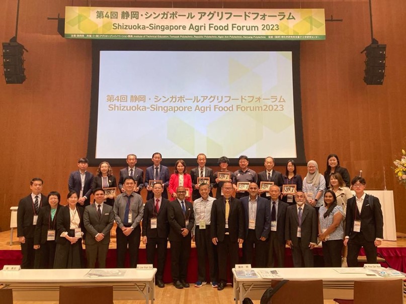 Forum speakers and Singapore attendees at the Shizuoka-Singapore Agri Food Forum 2023